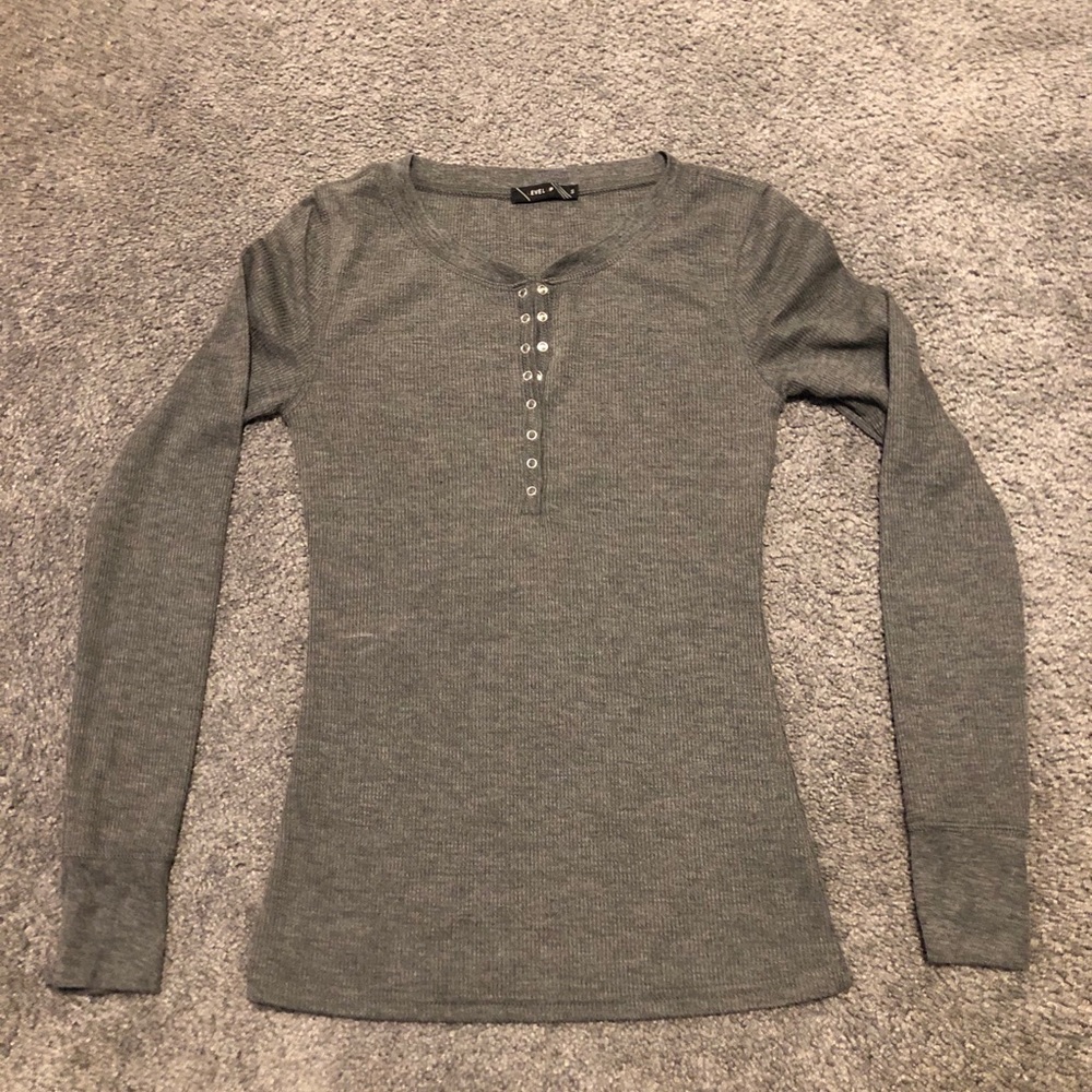 Grey Button Up Shirt
